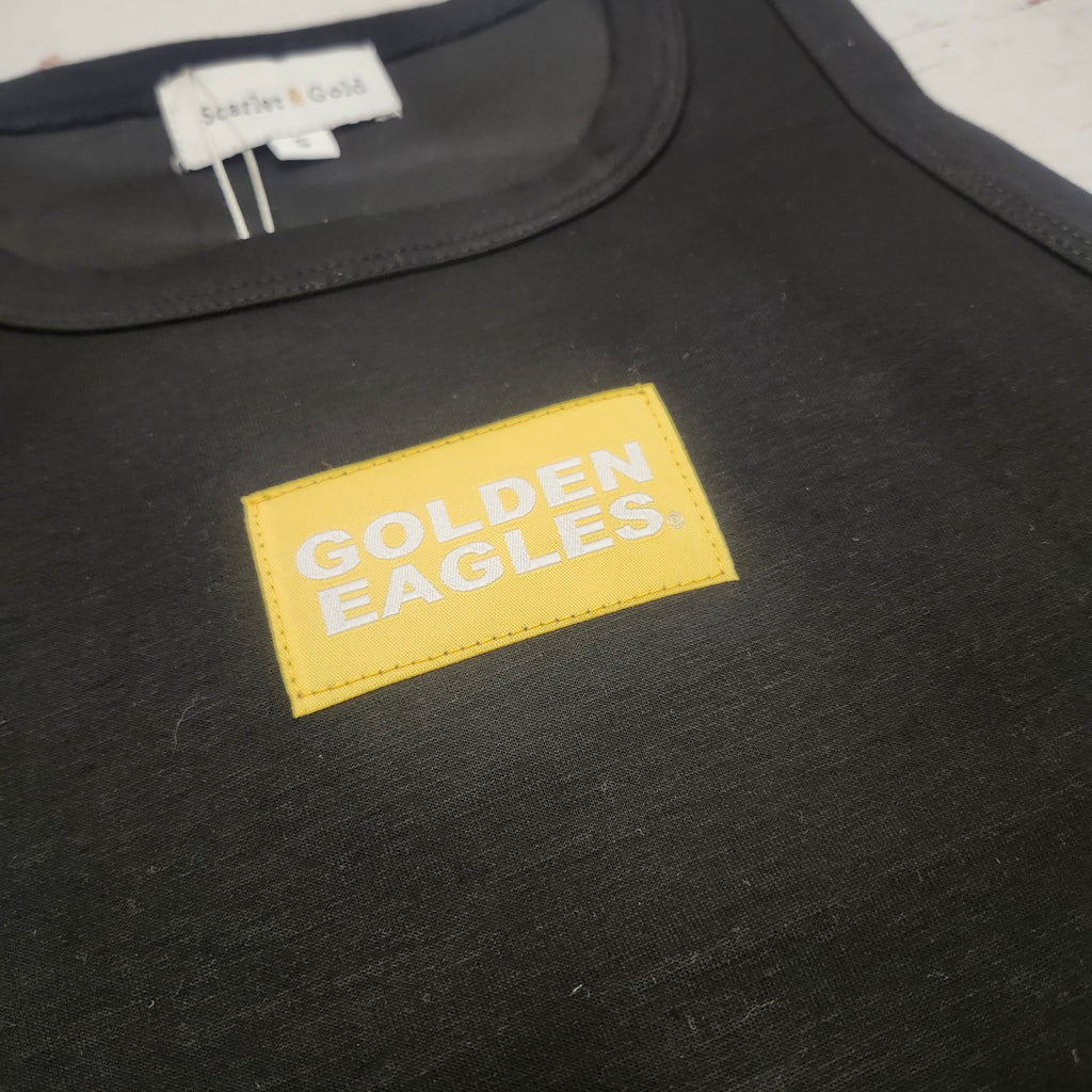 The Allie Airy Tank with Golden Eagles Woven Label