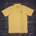 Columbia Men's Short Sleeve Double Hit Polo Black Pinstripes with Stacked USM