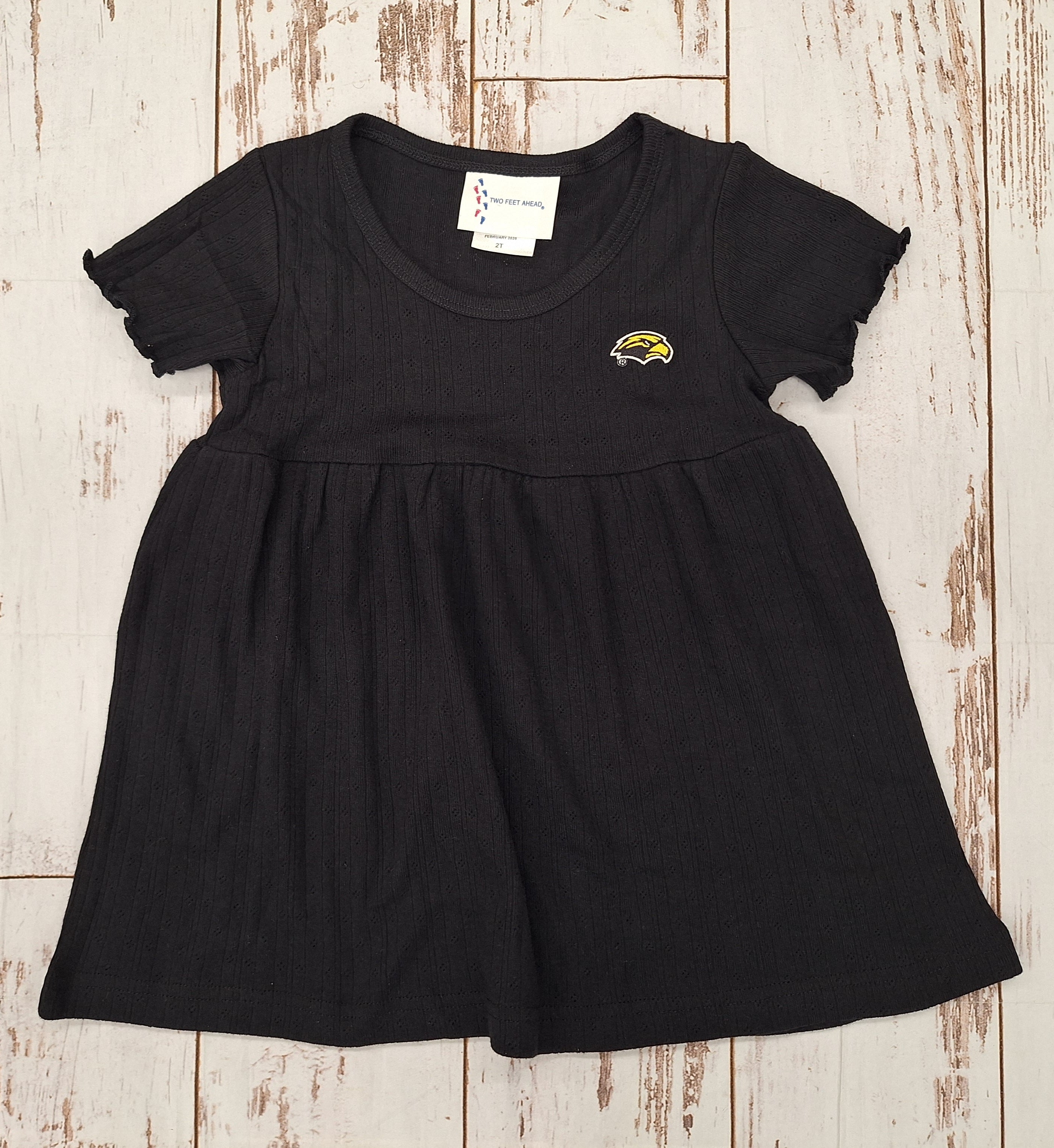 Toddler Pointelle Dress with Eagle Head