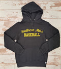 Fleece Hooded Sweatshirt with Gold Southern Miss Script Baseball Gold