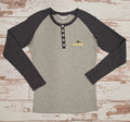 T-Shirt Women's Long Sleeve Henley