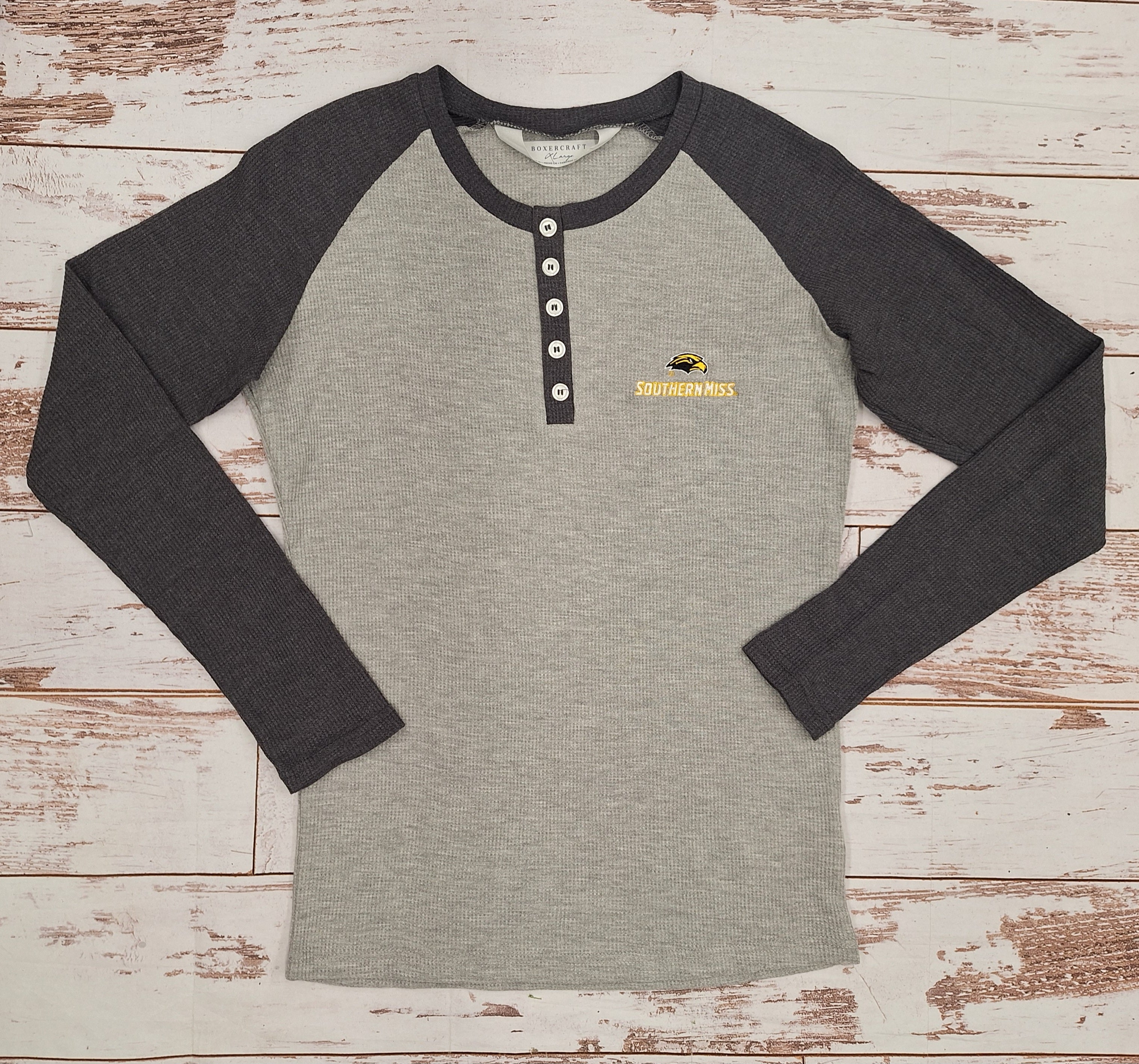 T-Shirt Women's Long Sleeve Henley