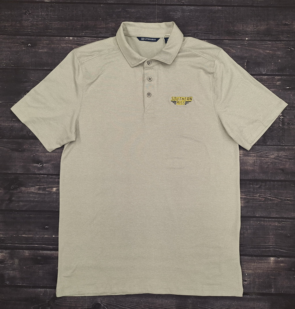 Cutter & Buck Men's Coastline Epic Comfort Eco Polo with Southern Miss Bars
