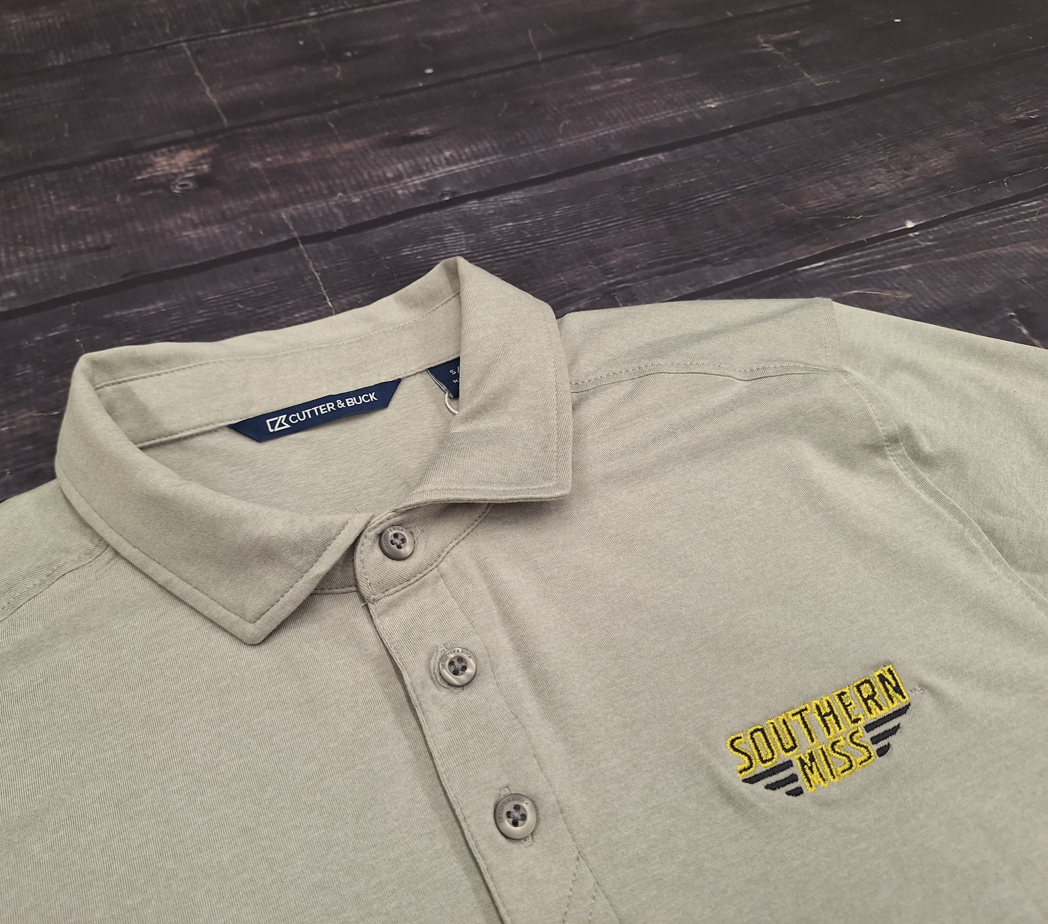 Cutter & Buck Men's Coastline Epic Comfort Eco Polo with Southern Miss Bars
