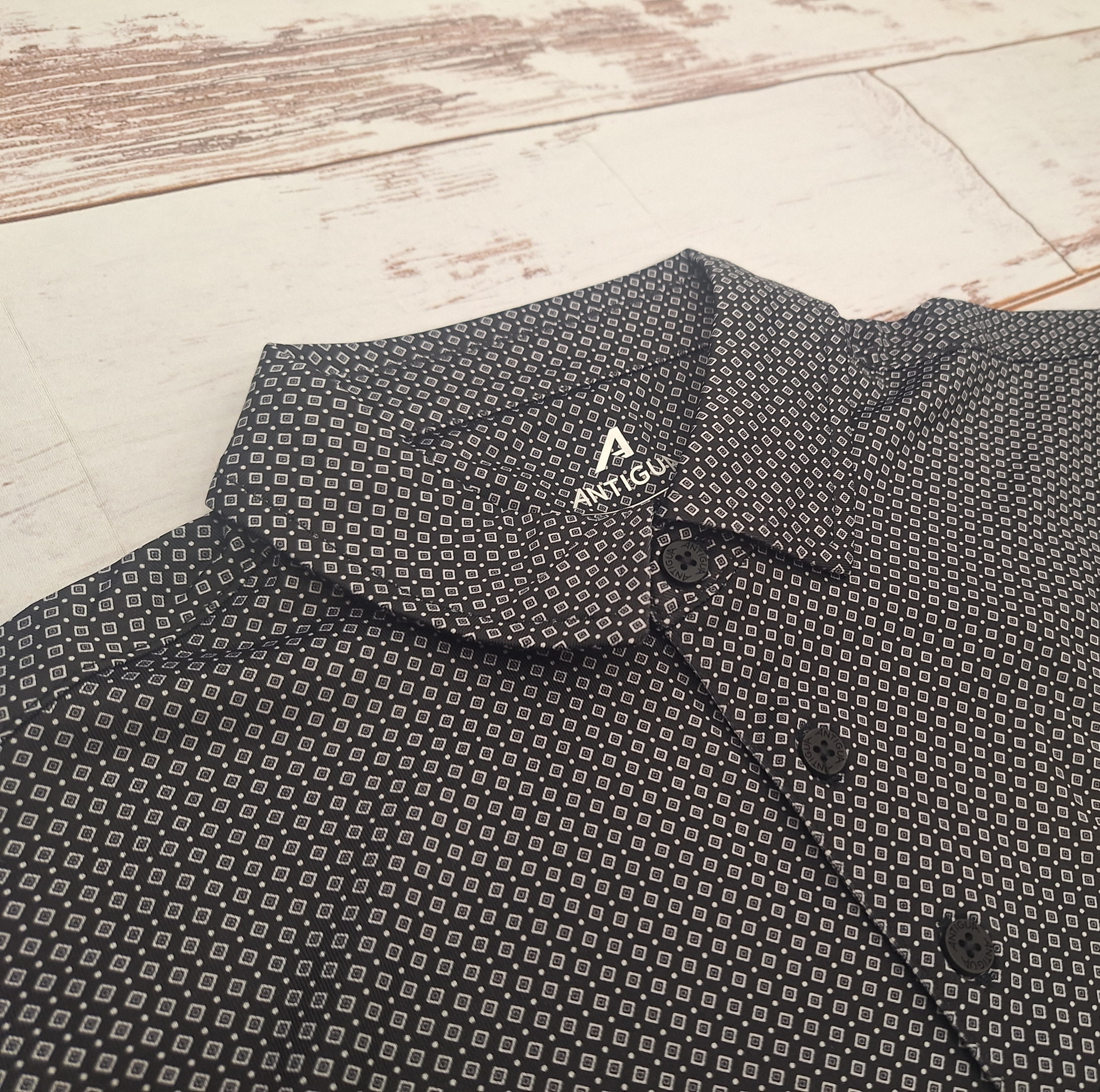 Antigua Men's Trellis Polo with Southern Miss Bars