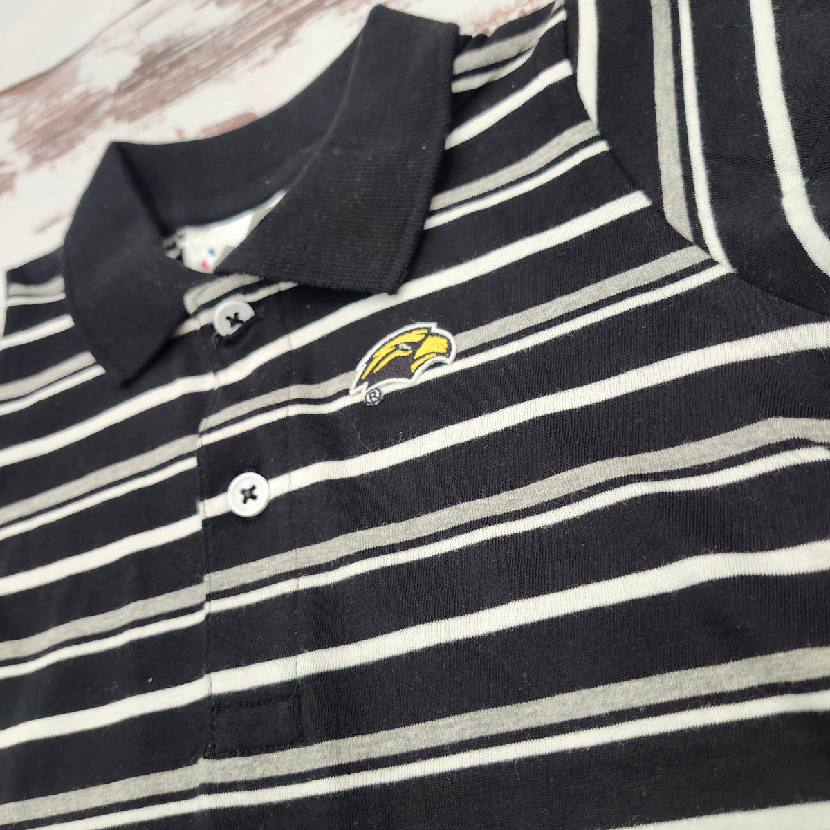 Toddler Multistripe Polo with Eagle Head