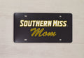 Auto License Plate Southern Miss Mom Script