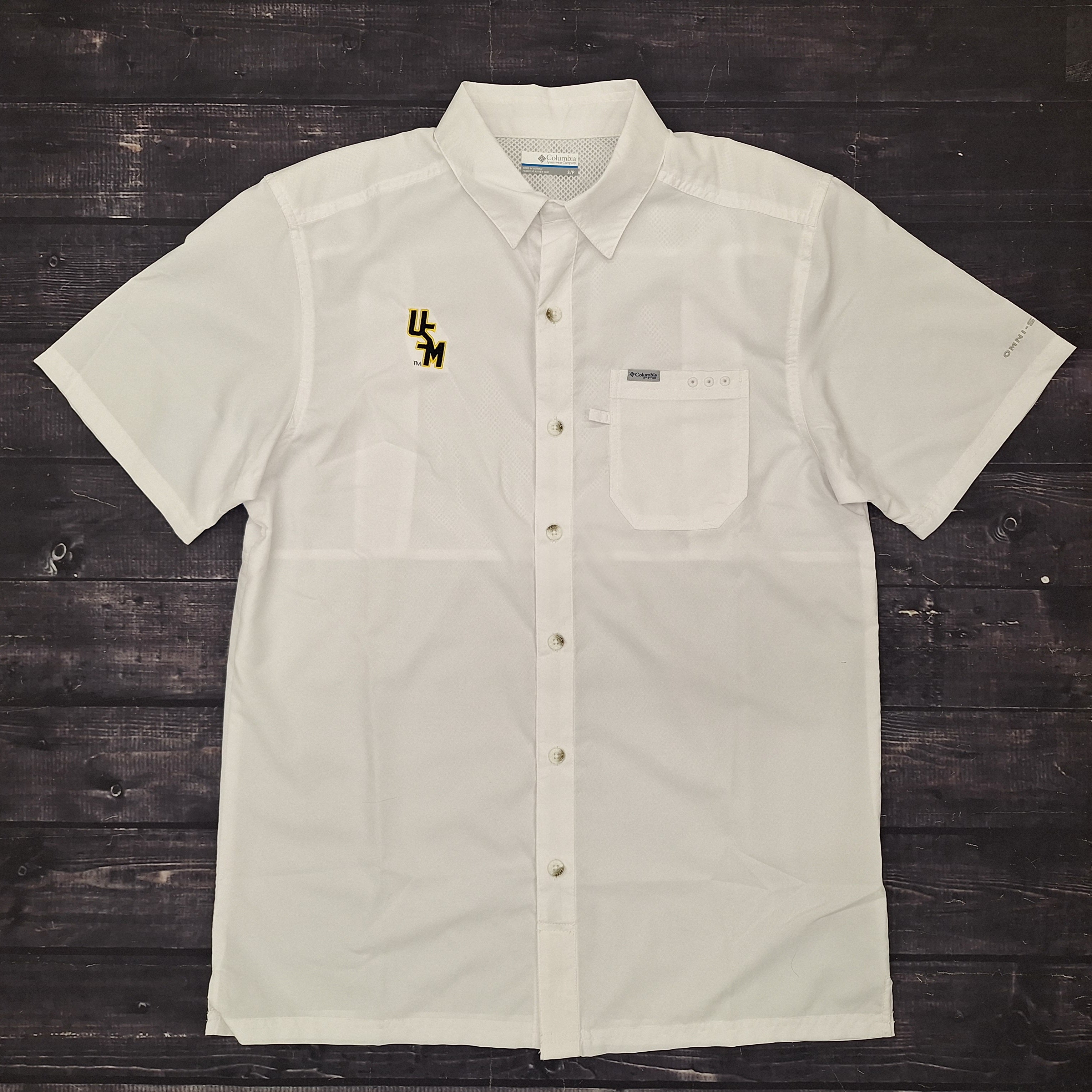Columbia Shirt Men's Camp Slack Tide Stacked USM