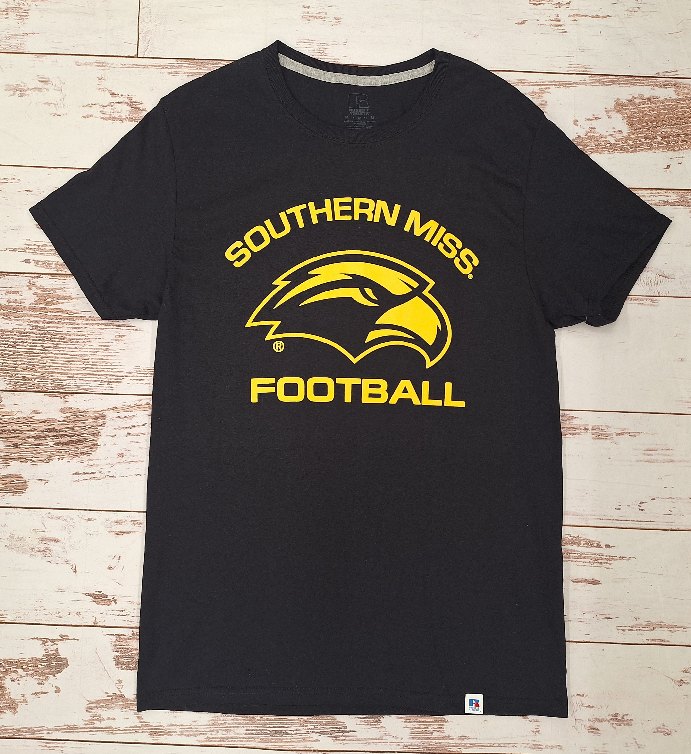 Southern Miss Football Short Sleeve T-Shirt with Eagle Head