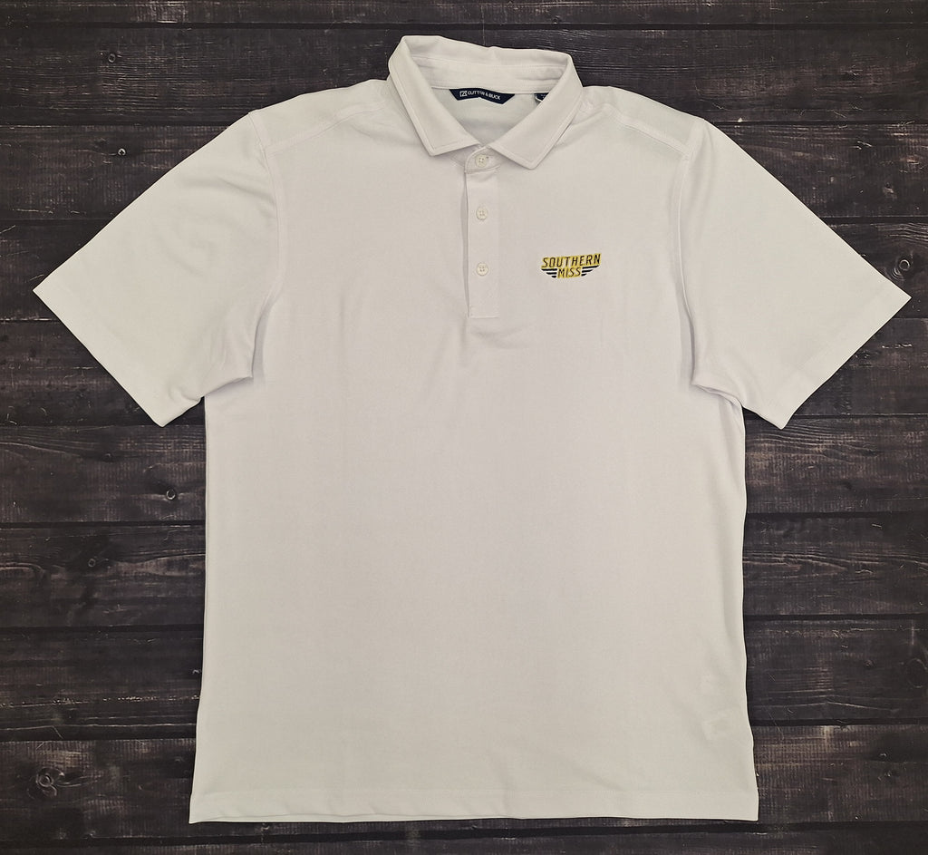 Cutter & Buck Men's Virtue Eco Pique Polo with Southern Miss Bar