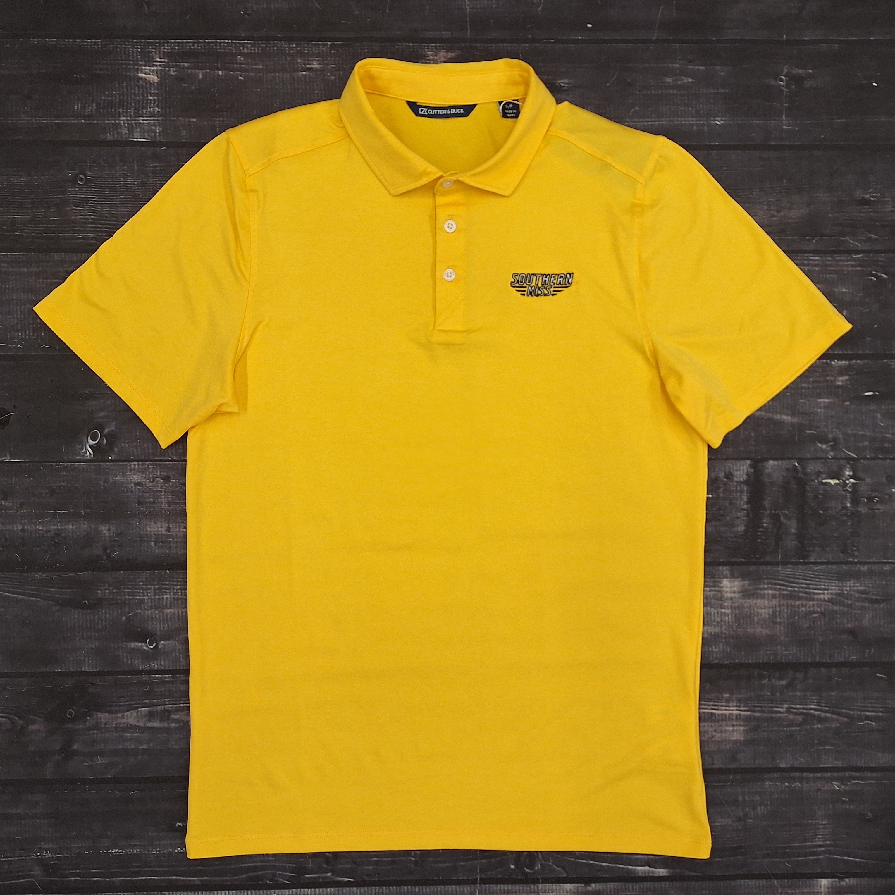 Cutter & Buck Men's Coastline Epic Comfort Eco Polo with Southern Miss Bars