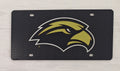 Auto License Plate Carbon Eagle Head