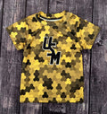 Baby Hexagonal Camo T-Shirt with Stacked USM