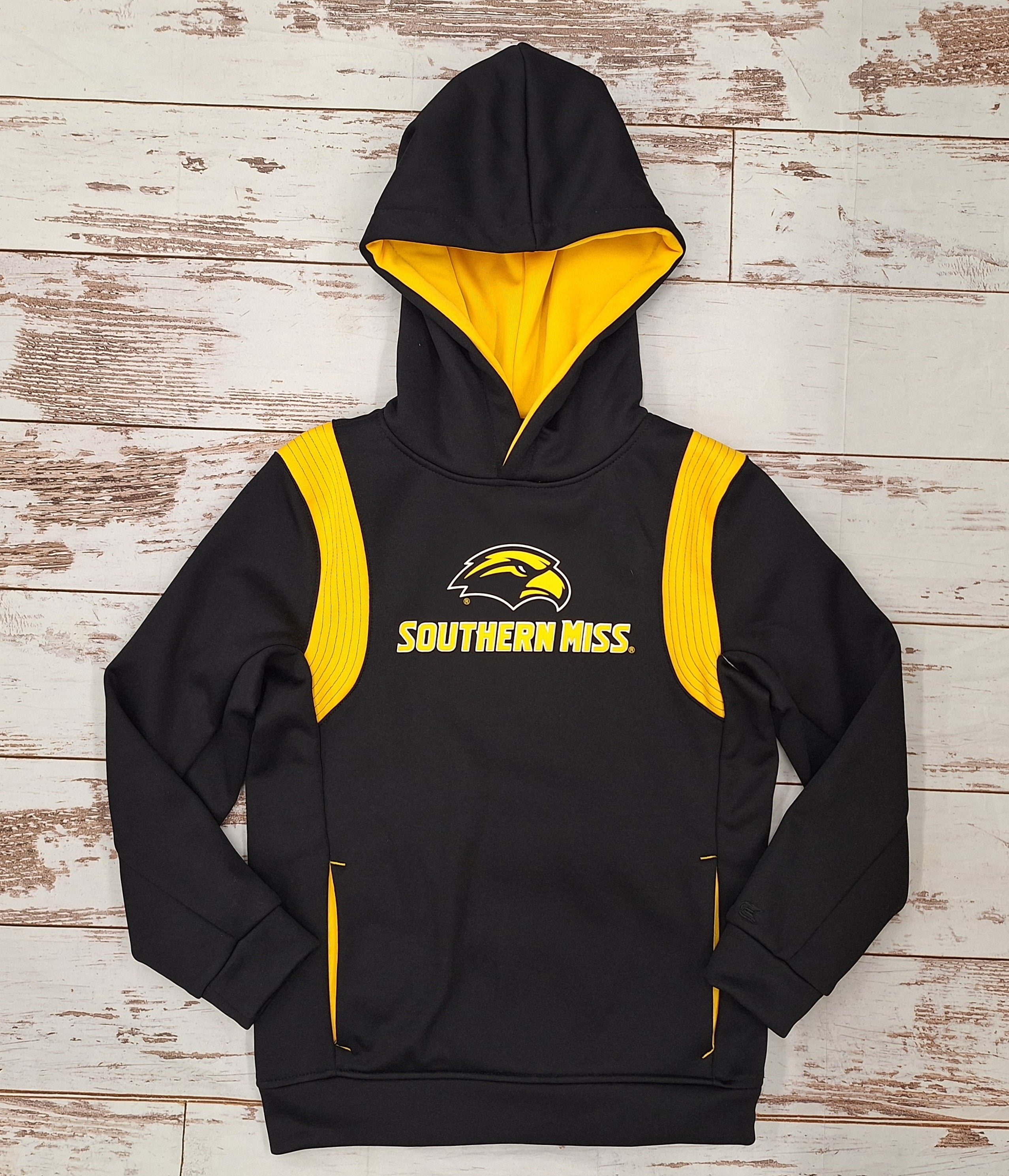 Youth Lewis Poly Sweatshirt with Eagle Head Southern Miss