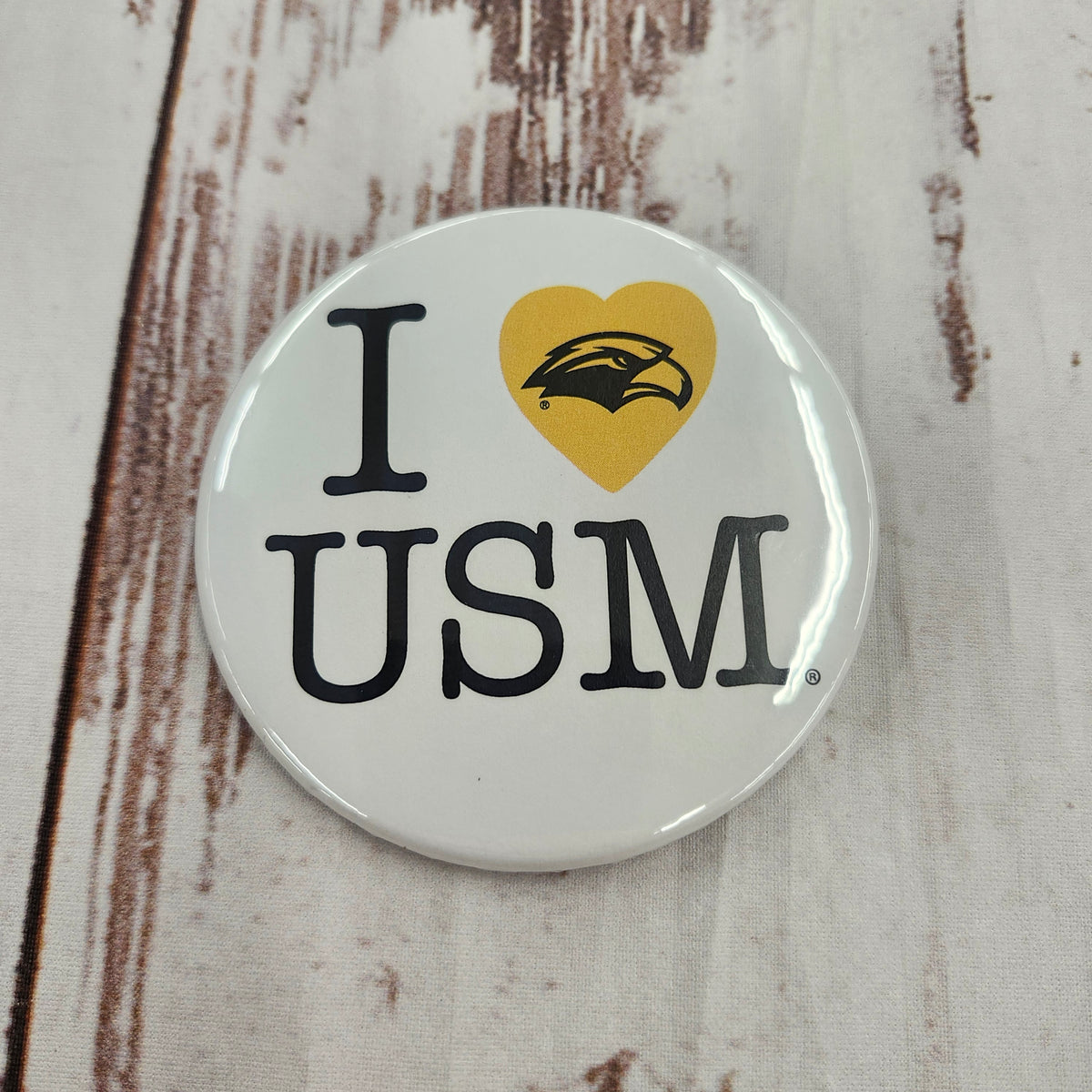I Heart Eagle Head USM Button