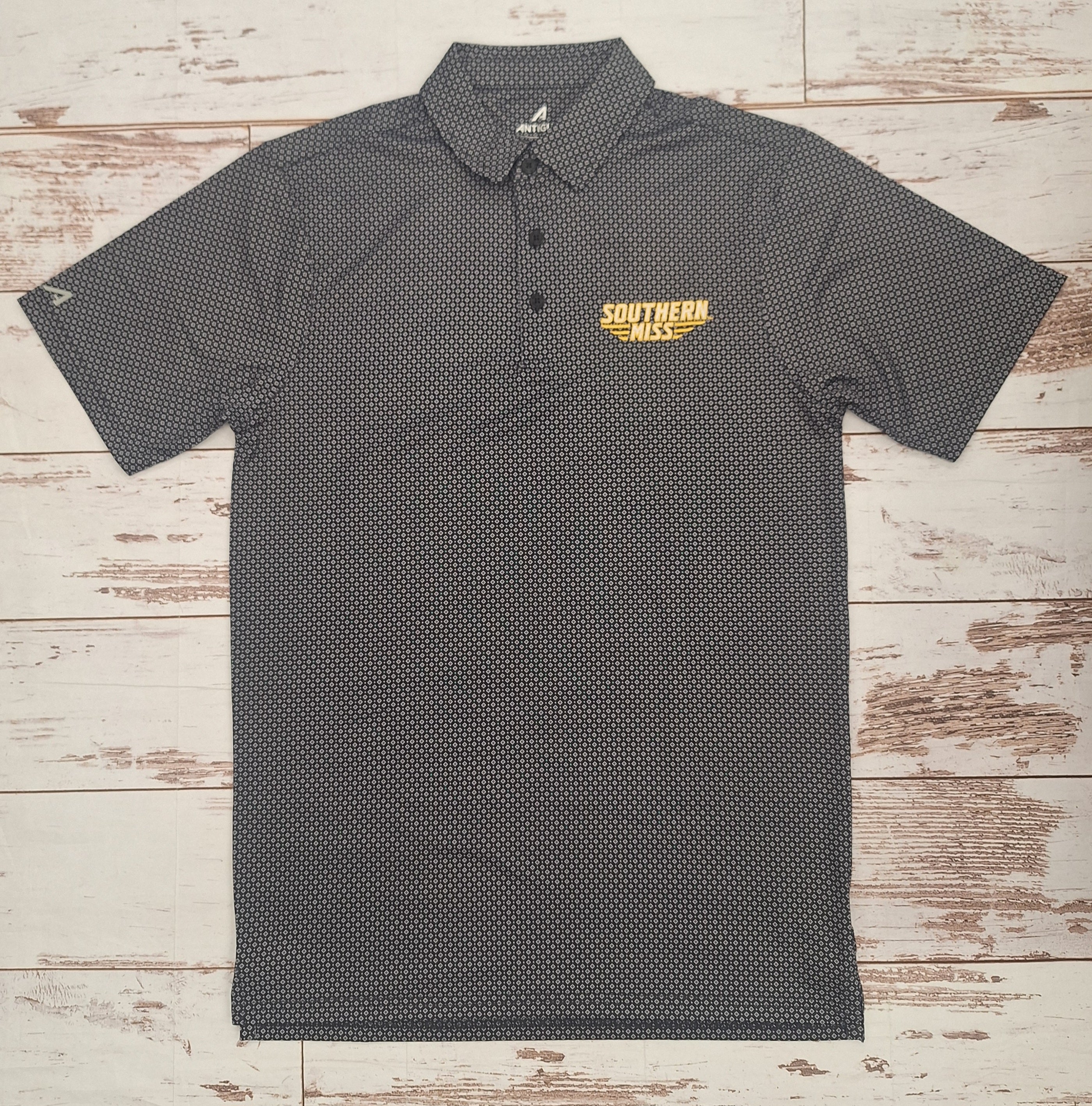 Antigua Men's Trellis Polo with Southern Miss Bars