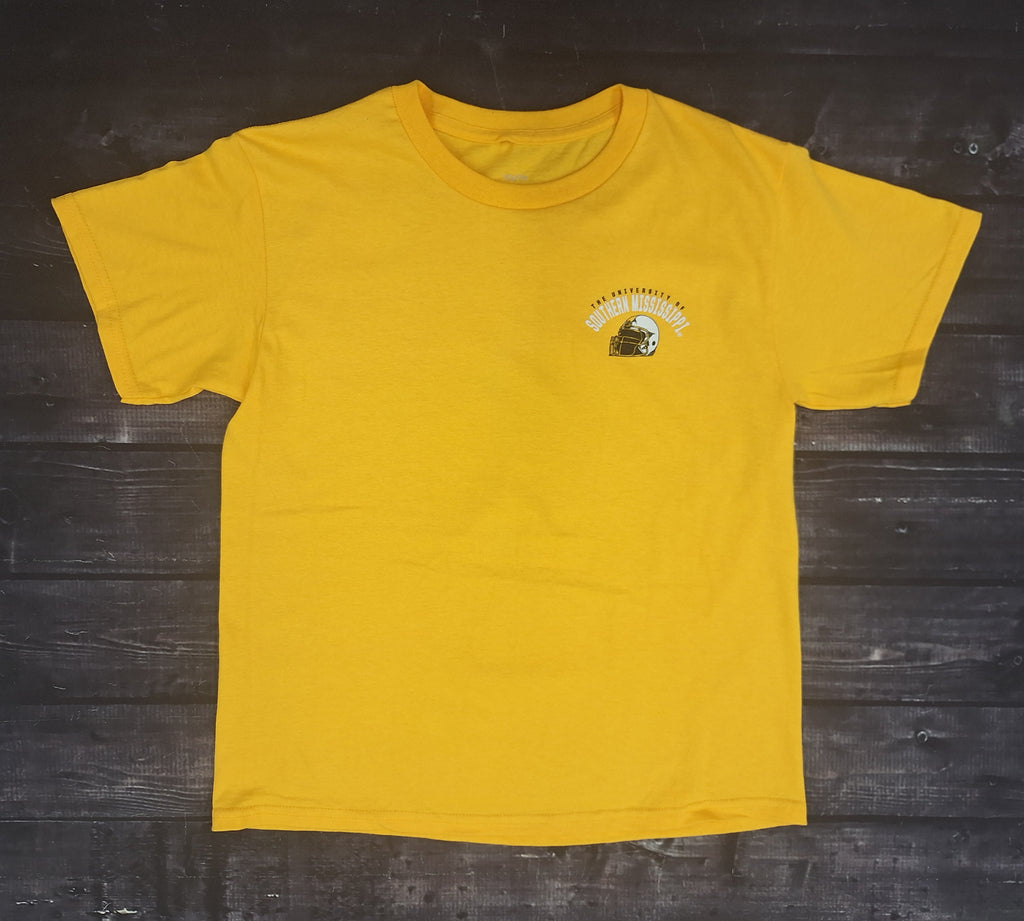 Youth 1910 Football Helmet Golden Eagles T-Shirt with Eagle Head