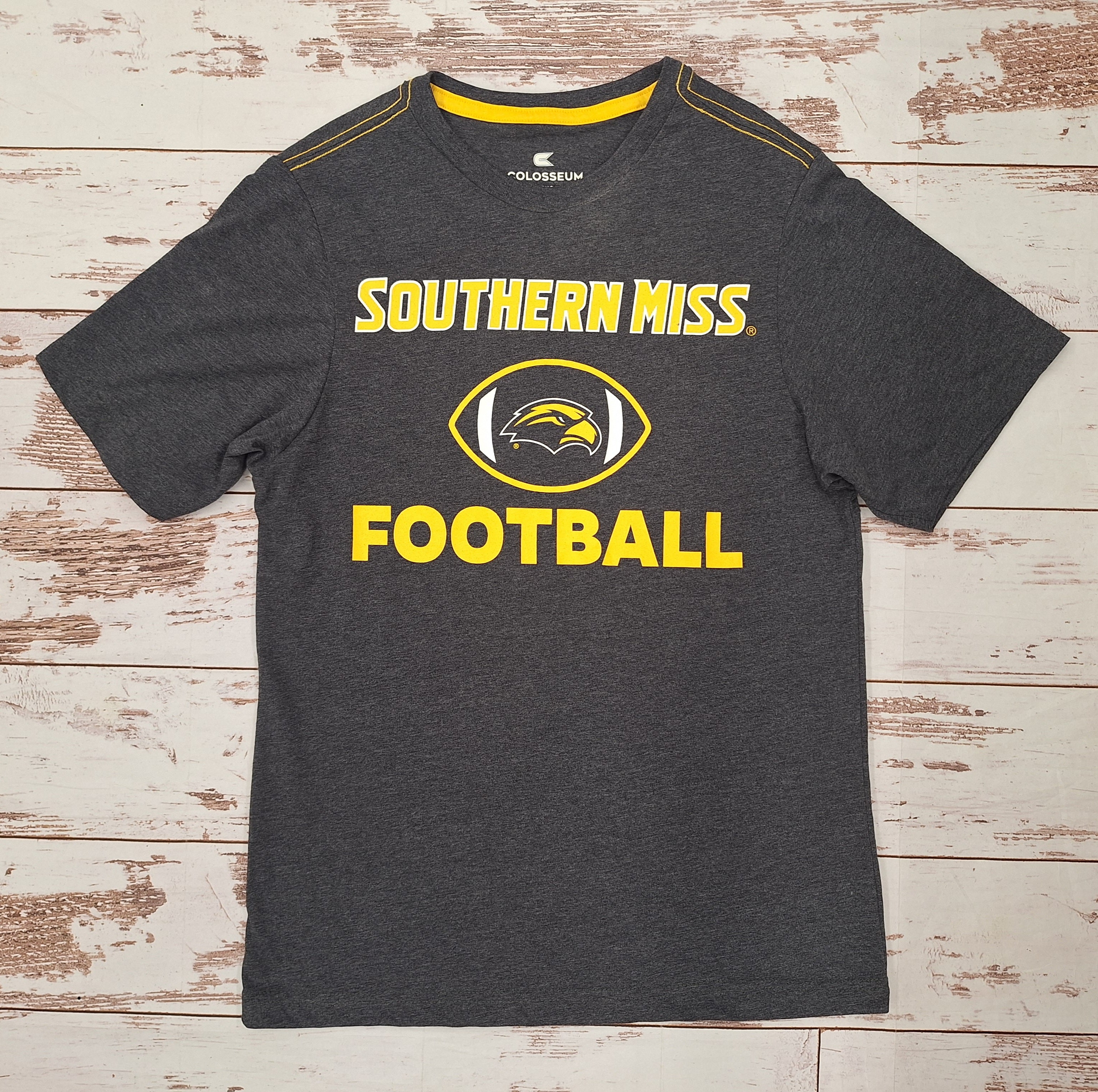 Motormouth Short Sleeve T-Shirt with Southern Miss Eagle Head Football