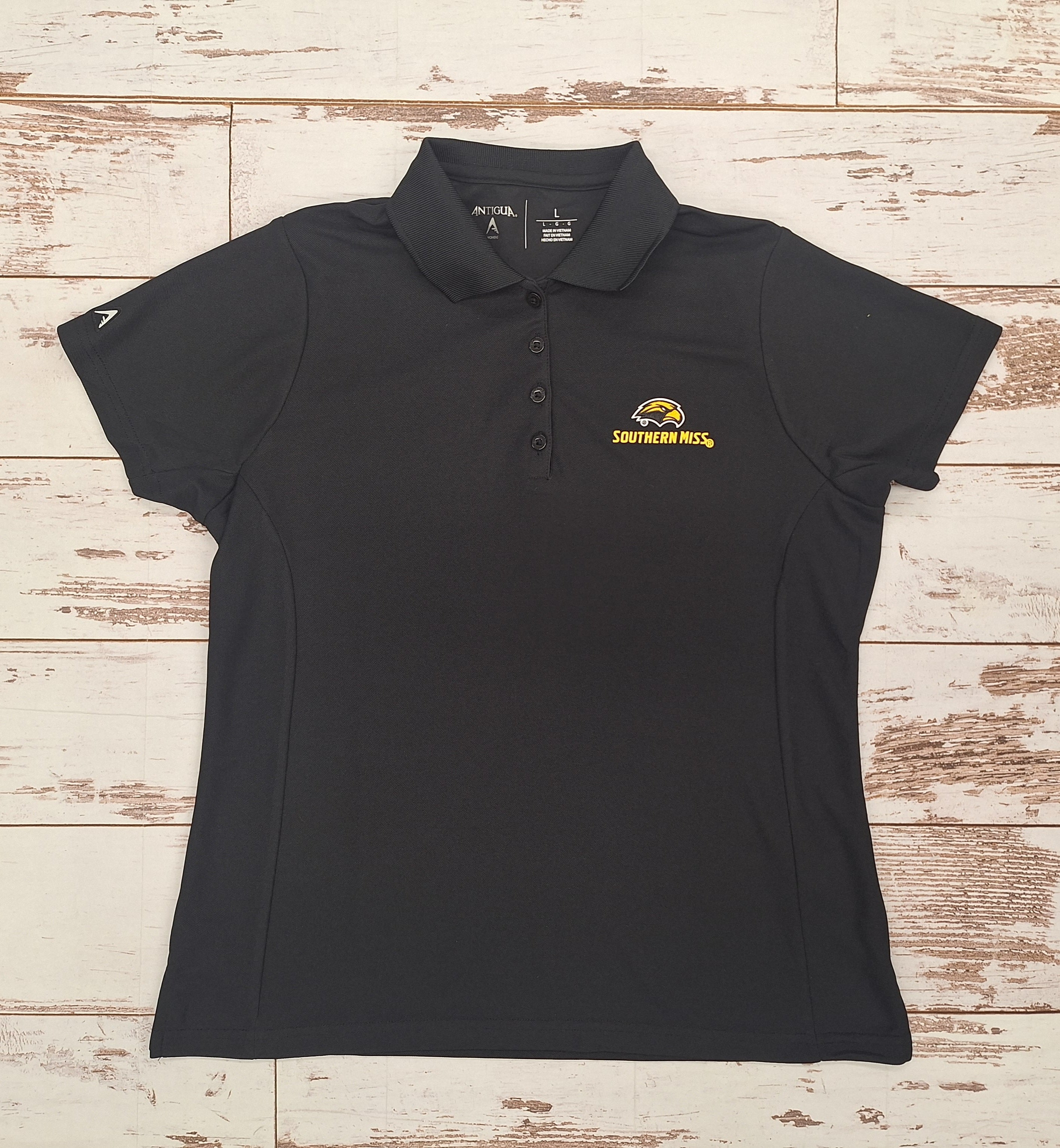 Antigua Women's Legacy Pique Polo with Eagle Head Southern Miss