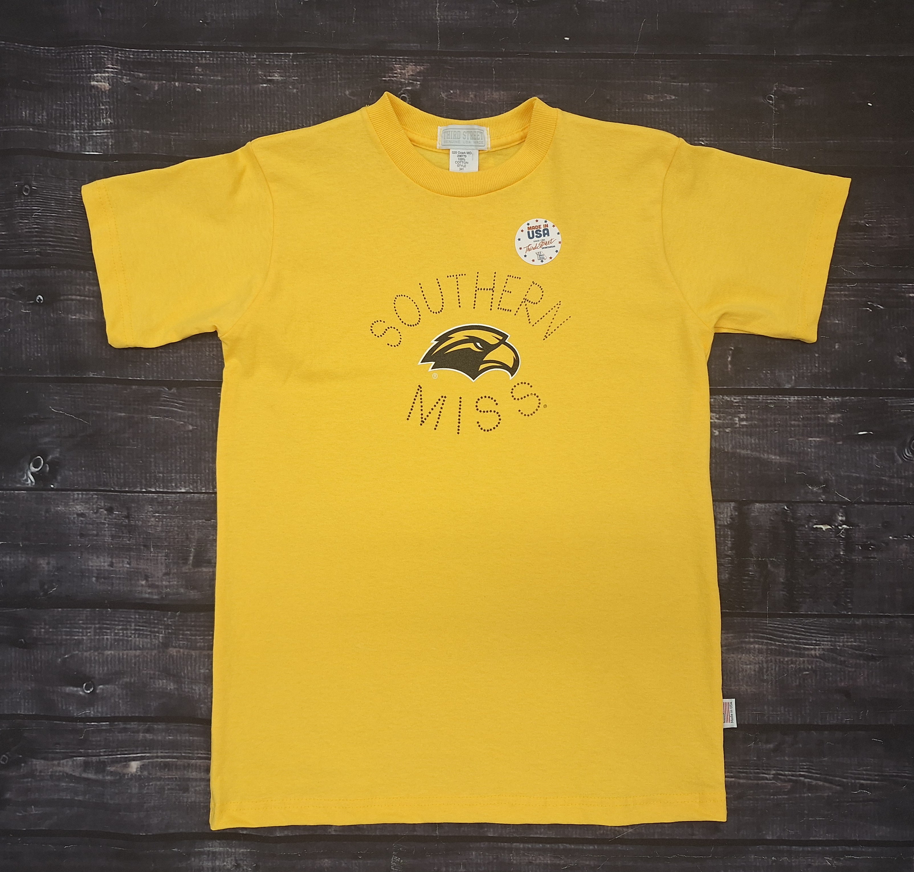 Youth T-Shirt Short Sleeve Full Front So Eagle Head Miss Fnt Stars