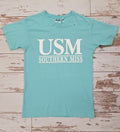 T-Shirt Short Sleeve USM over Double Bars Chalky Mint