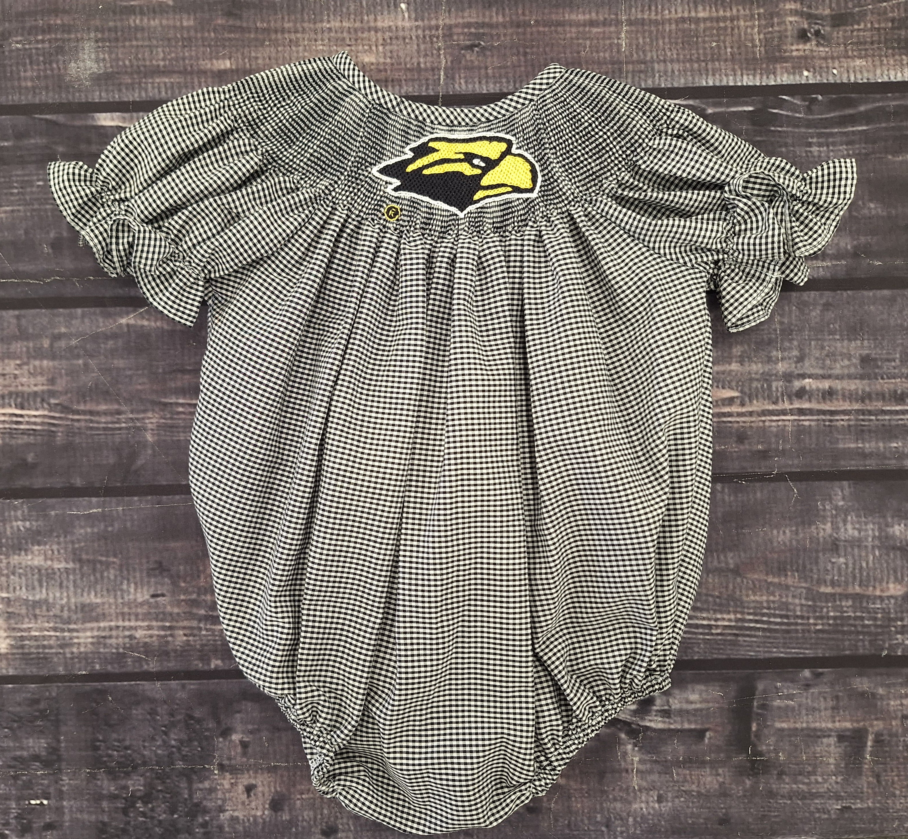 Vive La Fete, Inc Baby Smocked Gingham with Eagle Head