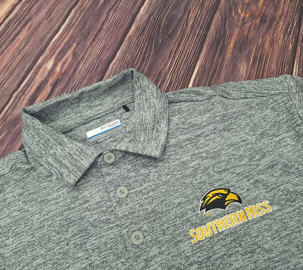 Columbia Men's Final Round Omni-Wick Polo Eagle Head Southern Miss
