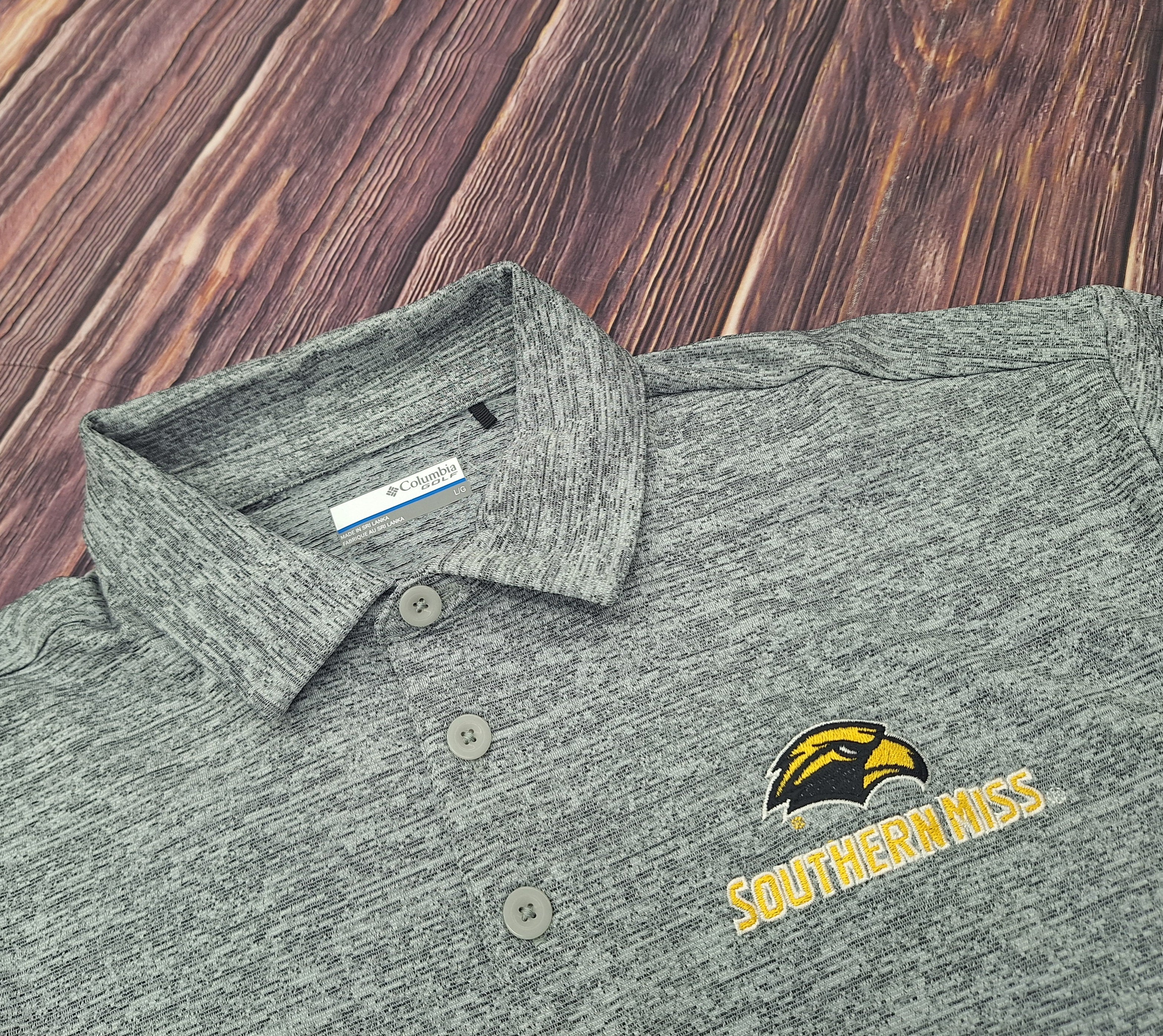 Columbia Men's Final Round Omni-Wick Polo Eagle Head Southern Miss