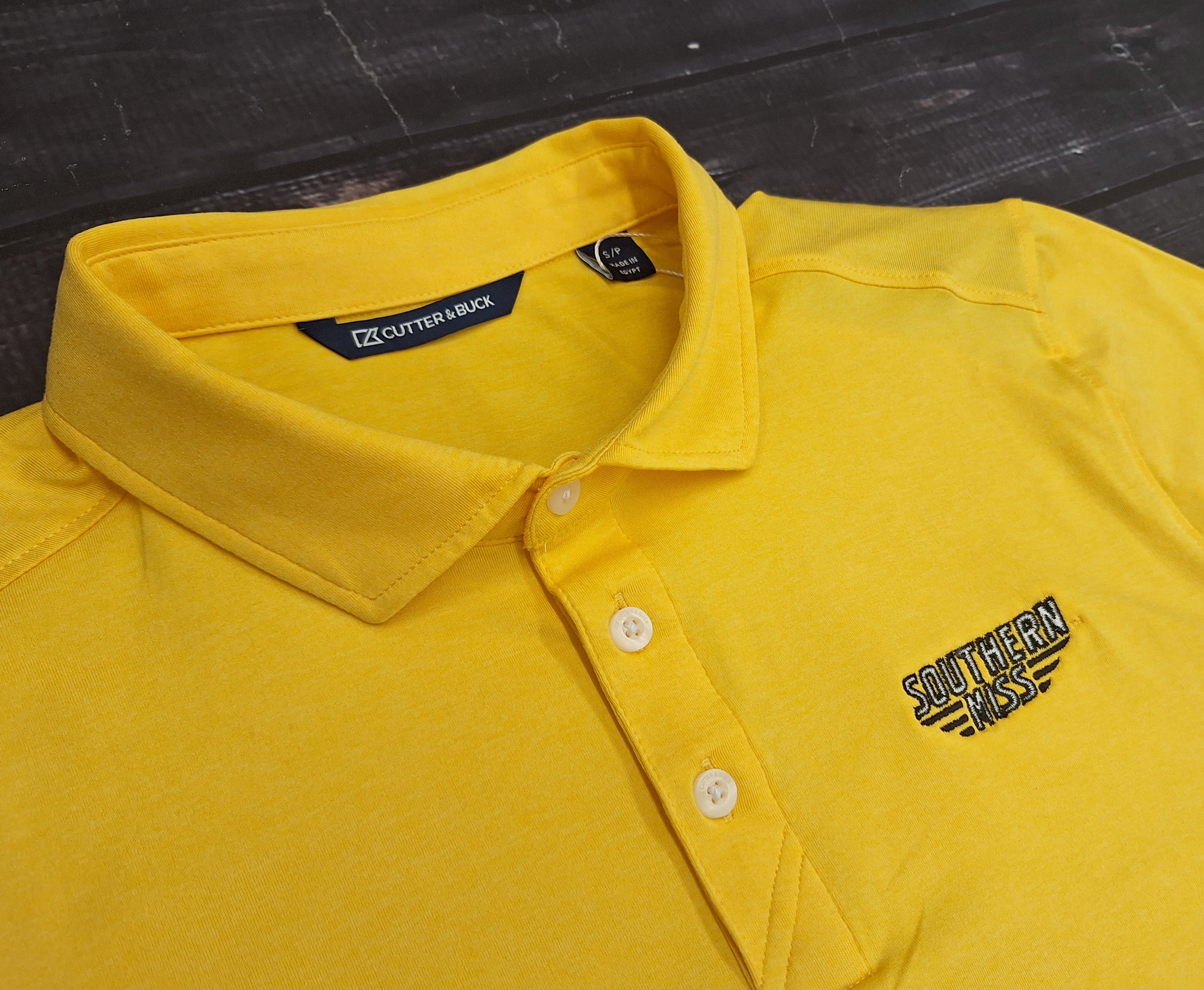 Cutter & Buck Men's Coastline Epic Comfort Eco Polo with Southern Miss Bars