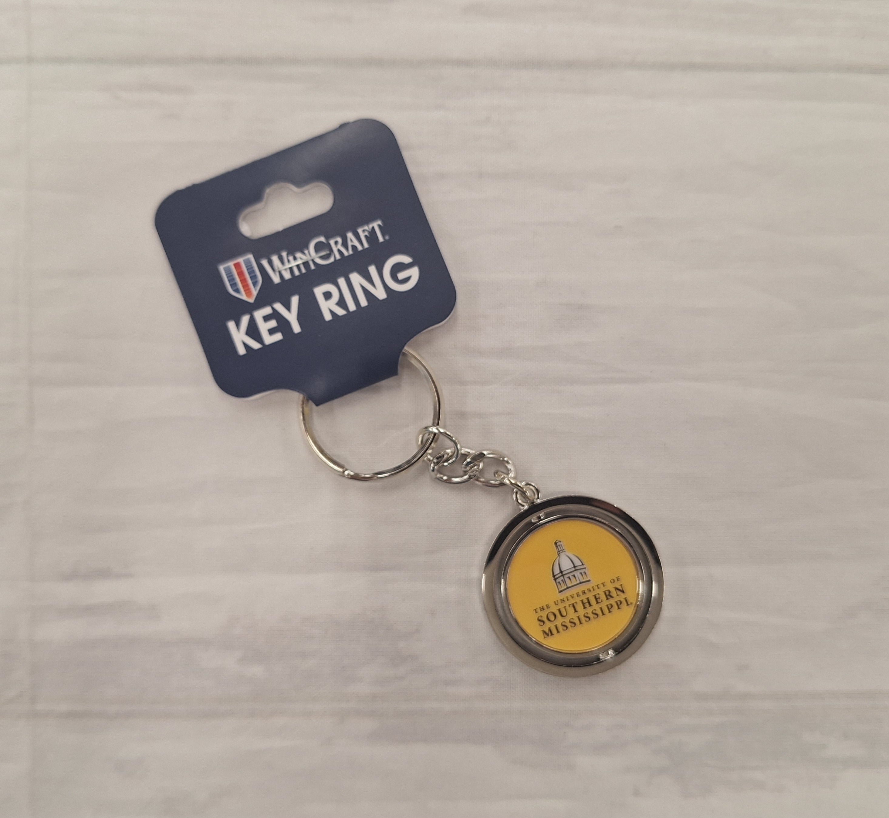 Auto University Logo Spin Key Ring