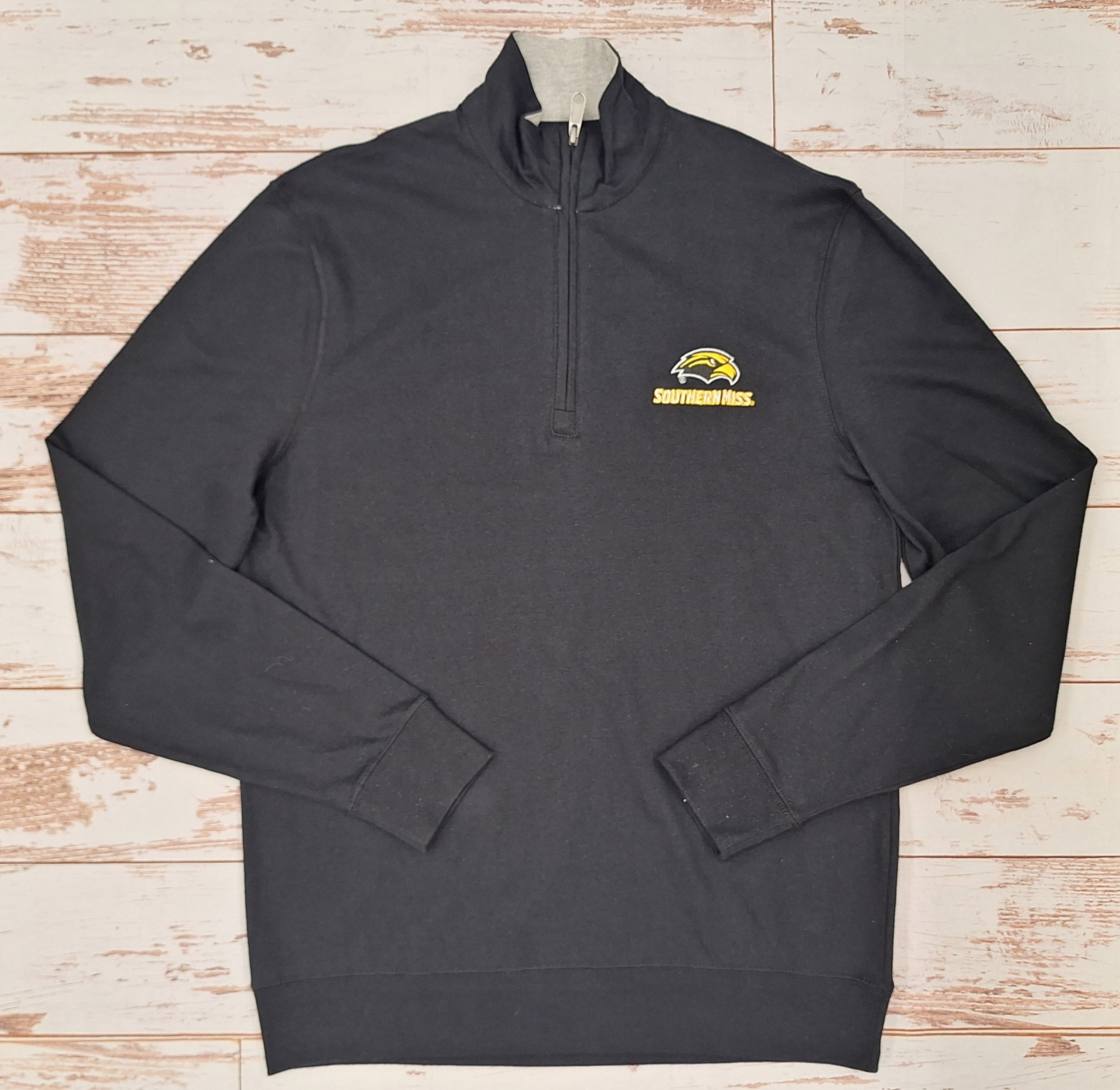 Boxercraft Men's Alumni Quarter Zip Pullover with Eagle Head Southern Miss