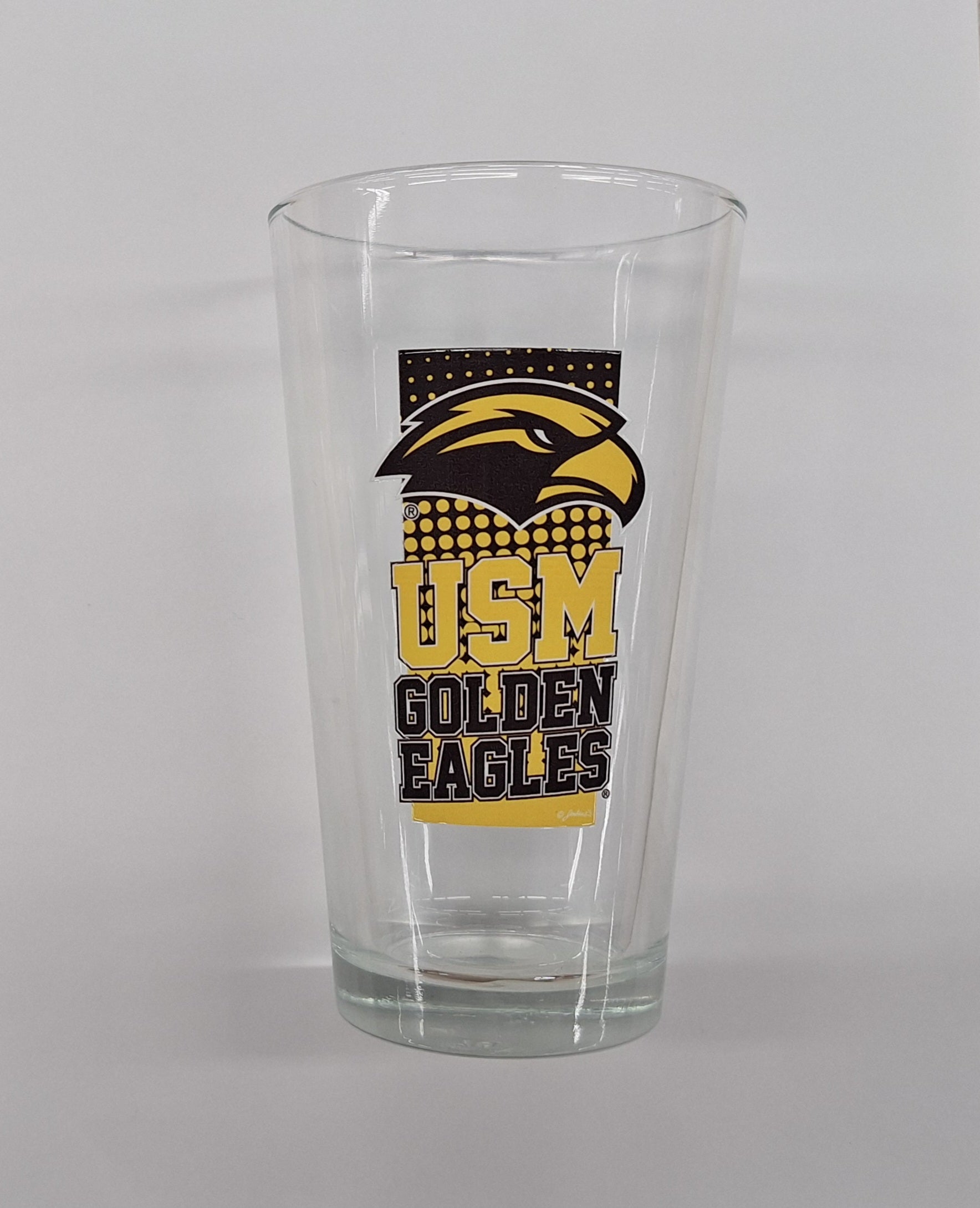 Home Glass Eagle Head University Of Southern Mississippi Golden Eagles