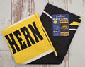 Beach Towel with Southern Miss Eagle Head Golden Eagles