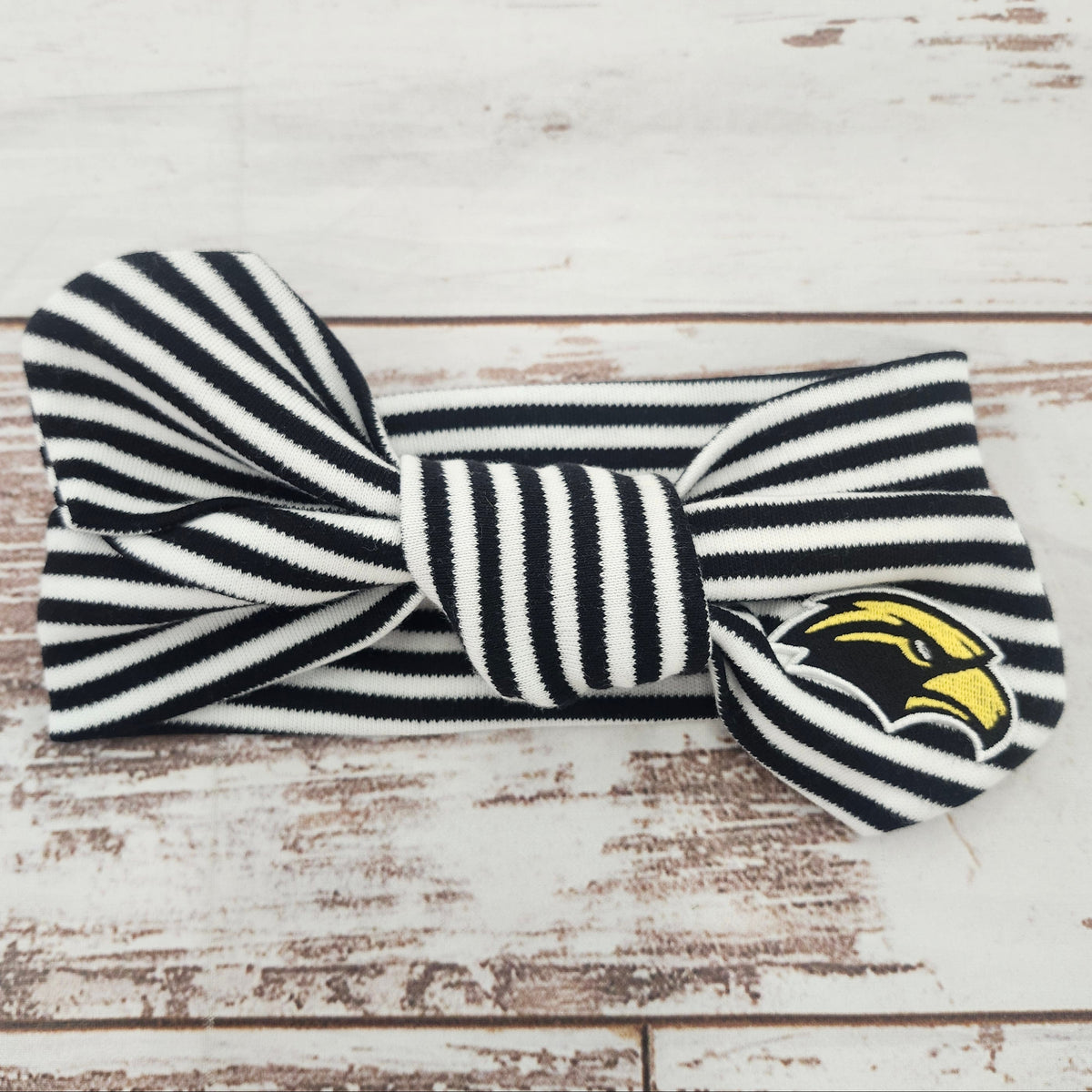 Baby Striped Knot Hairband with Eagle Head