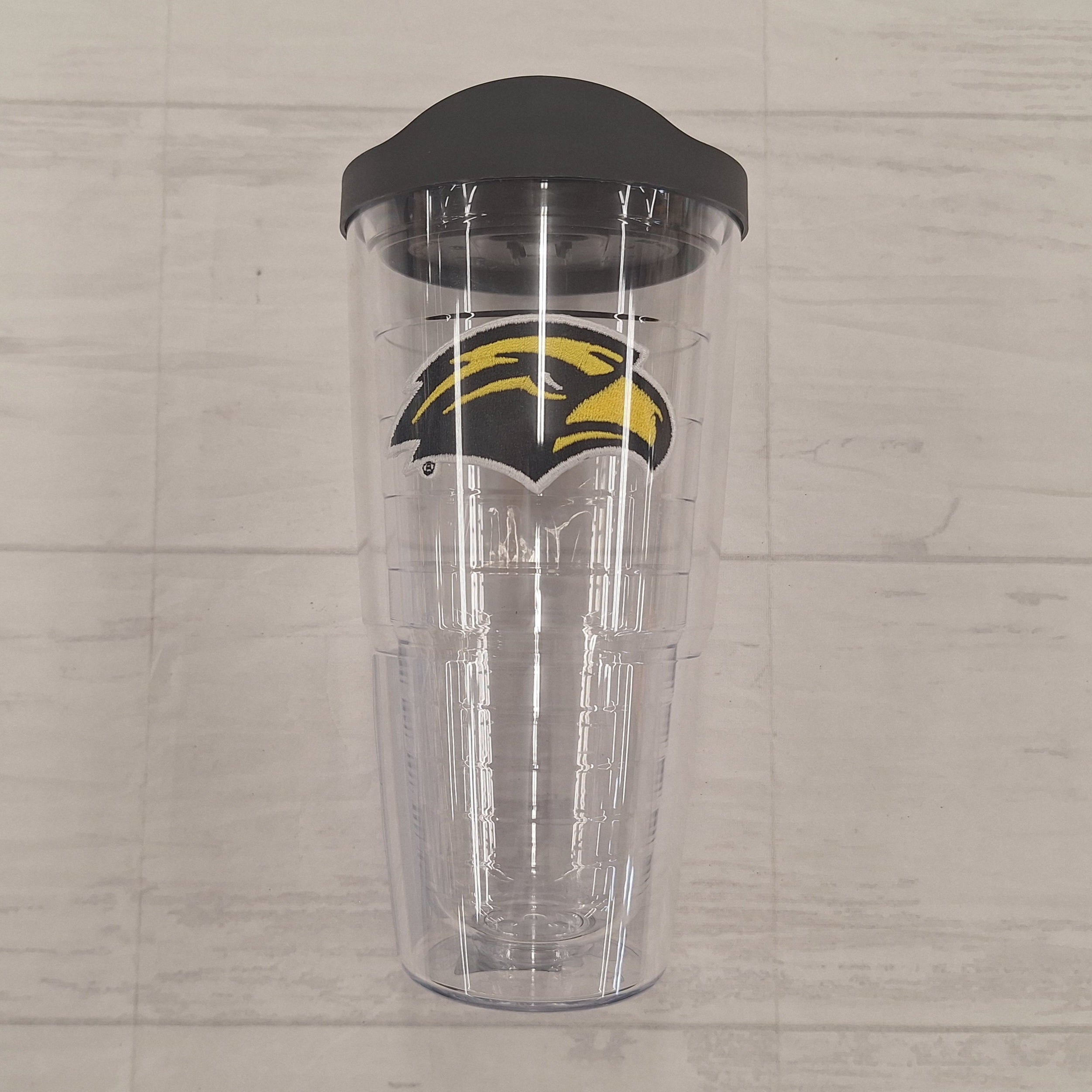 Clear 24 oz Classic Tumbler with Eagle Head Patch