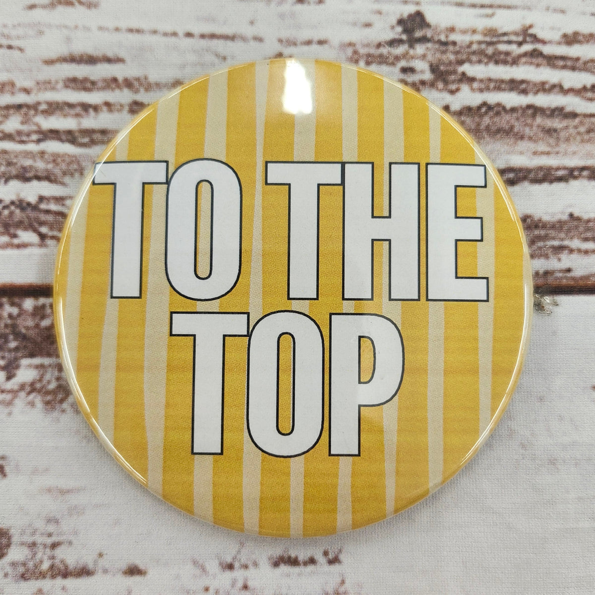 To The Top Striped Button