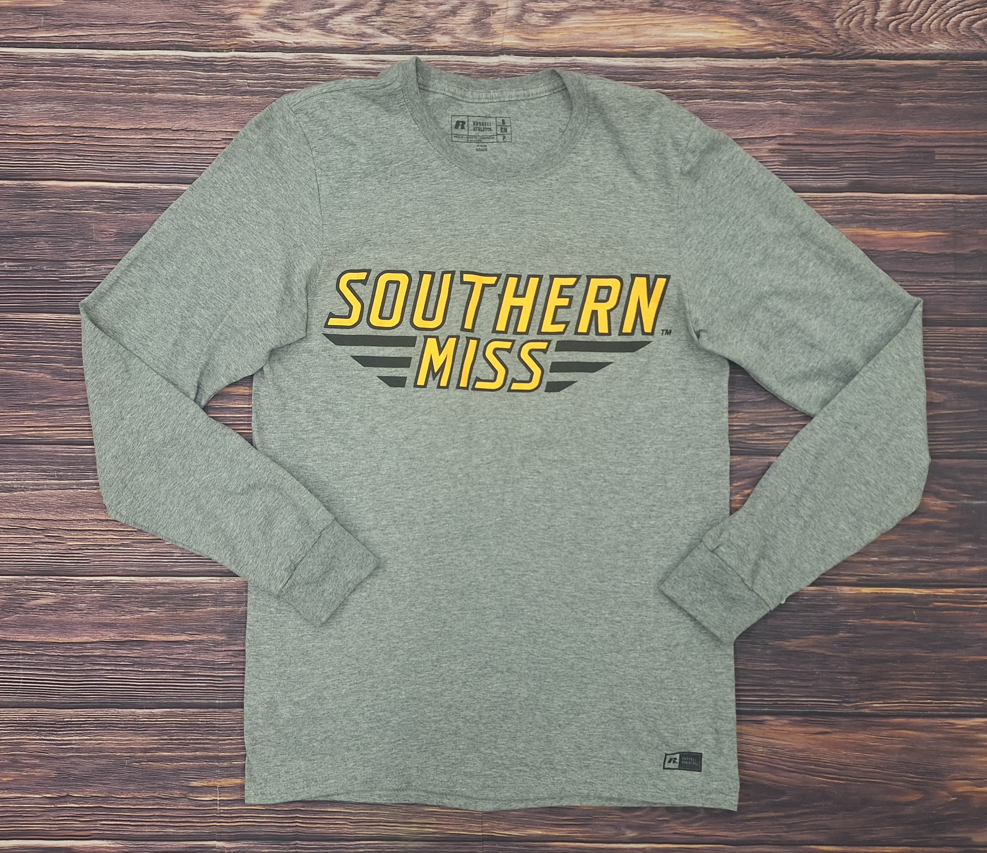 T-Shirt Long Sleeve Southern Miss Bars Retro