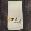 Gradient Hattiesburg Script Tea Towel