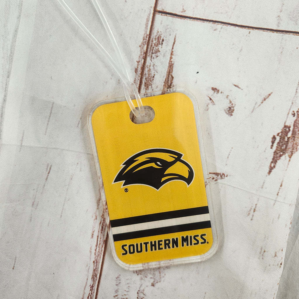 Luggage Tag Acrylic Eagle Head Southern Miss