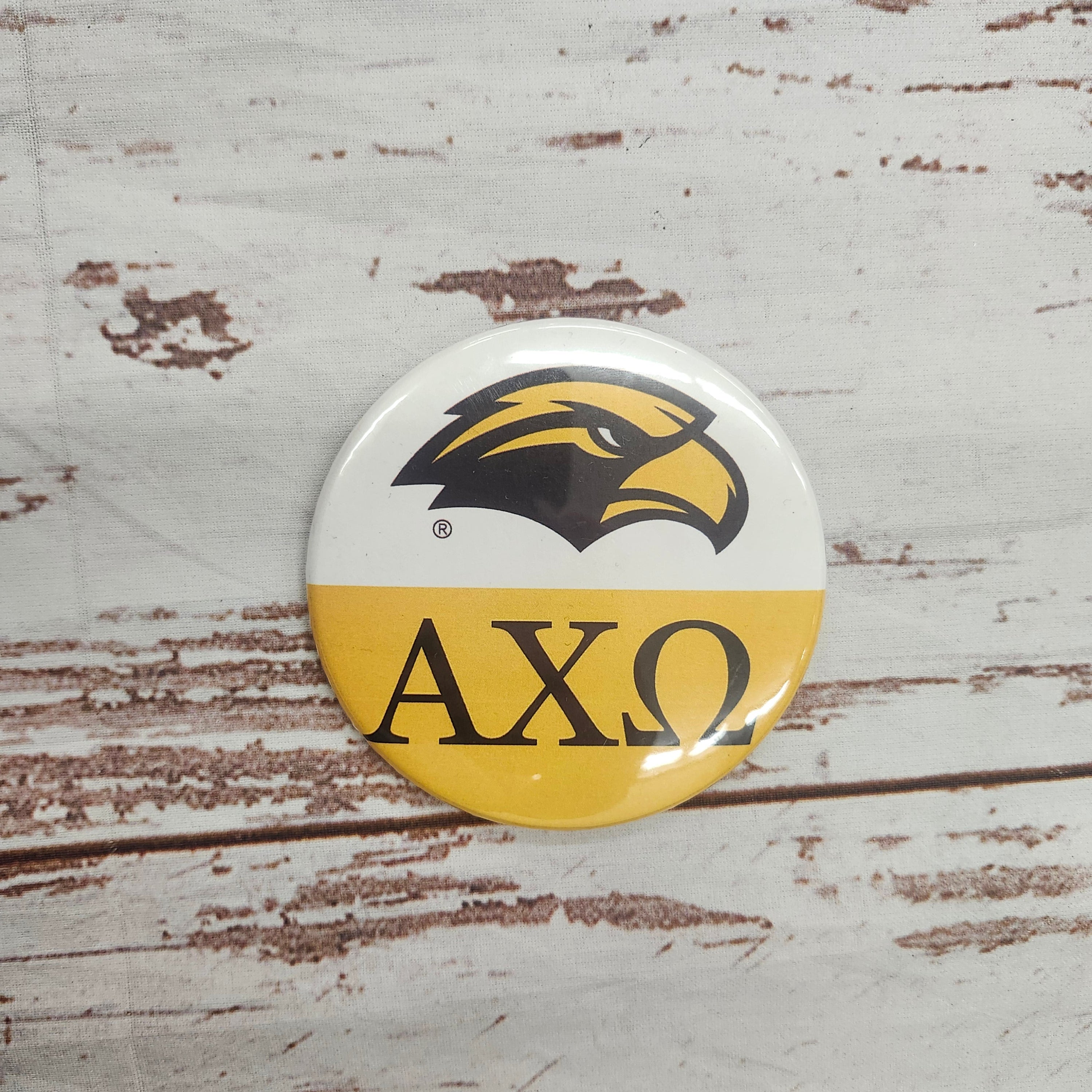 Button Eagle Head Alpha Chi Omega