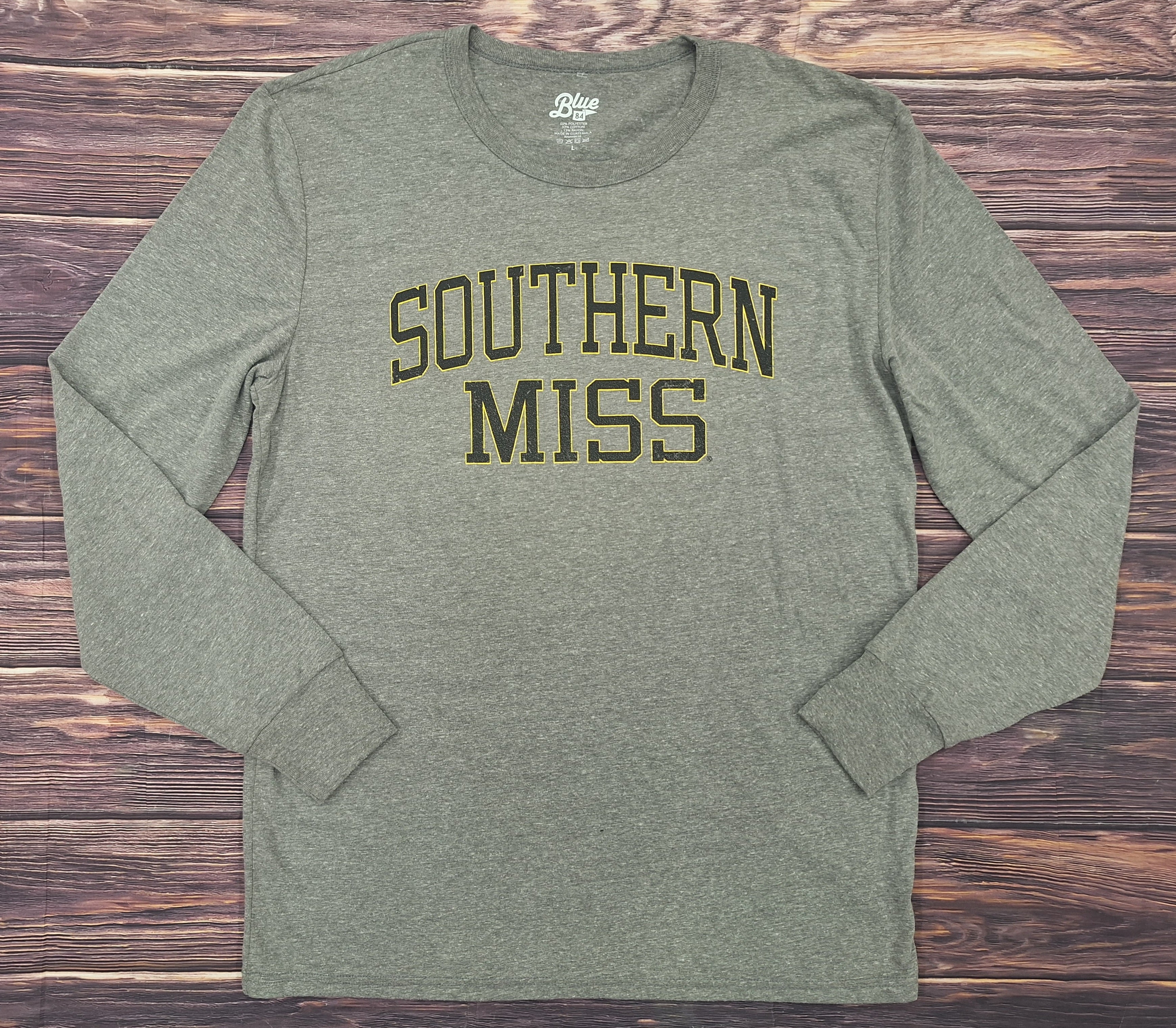 T-Shirt Long Sleeve Full Front Triblend Southern Miss