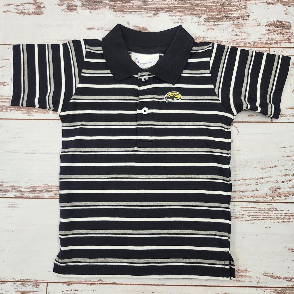 Toddler Multistripe Polo with Eagle Head