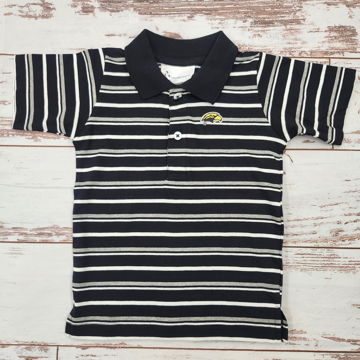 Toddler Multistripe Polo with Eagle Head