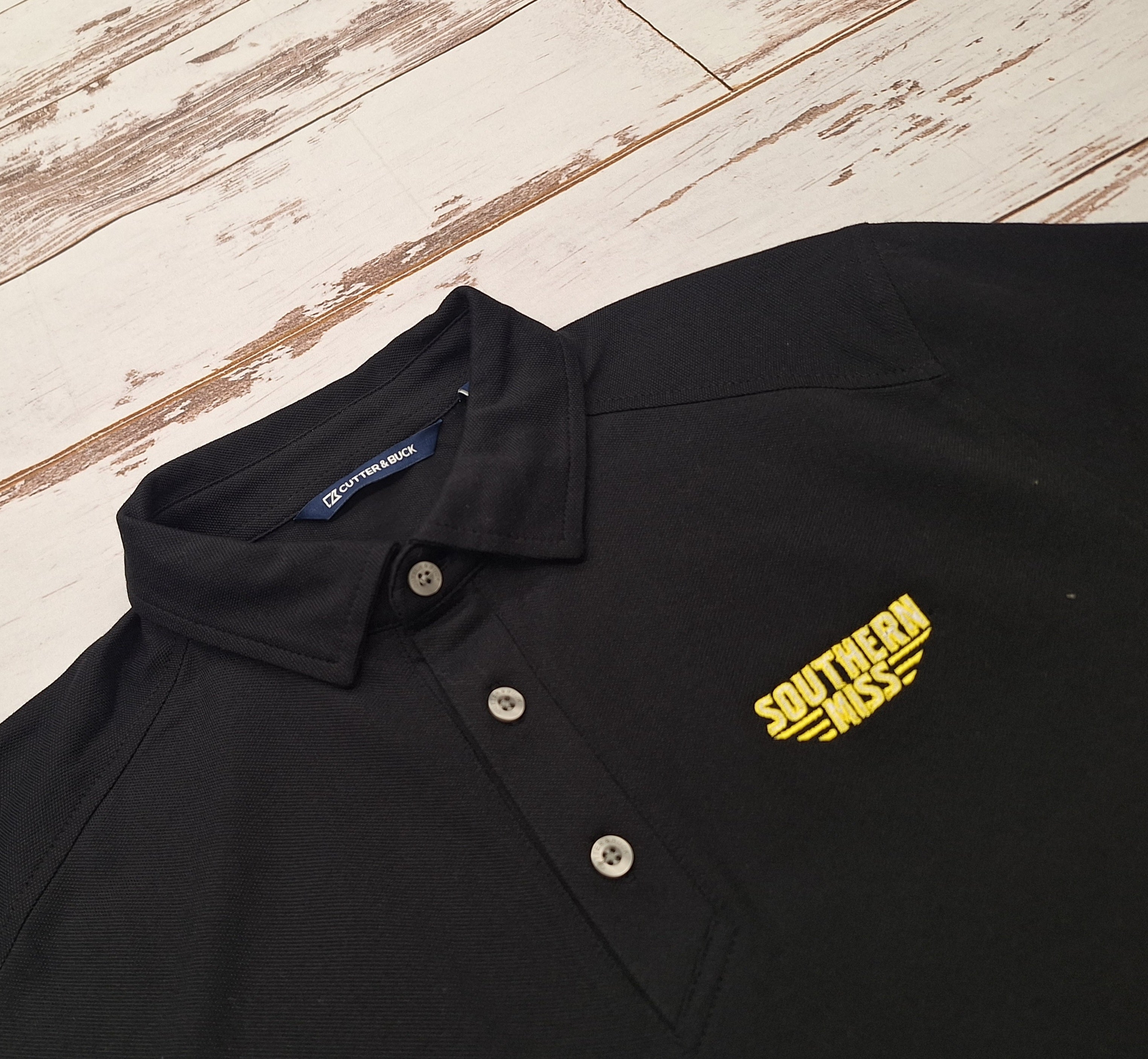 Cutter & Buck Men's Advantage Eco Refresh Polo with Southern Miss Bars