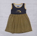 Toddler Gold Striped Tank Dress with Eagle Head